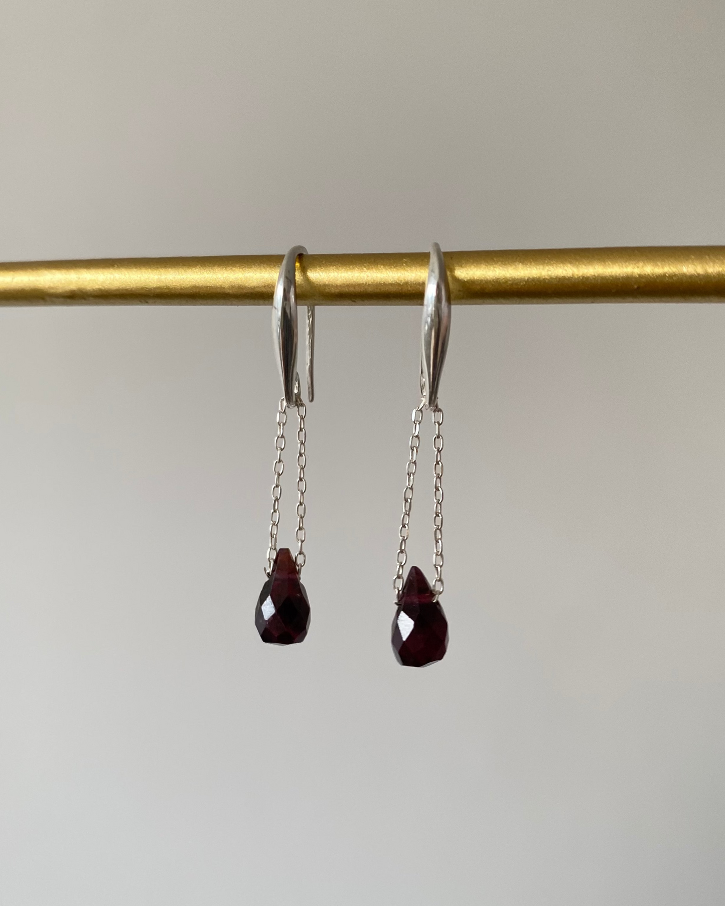 Kolczyki Garnet Teardrop I