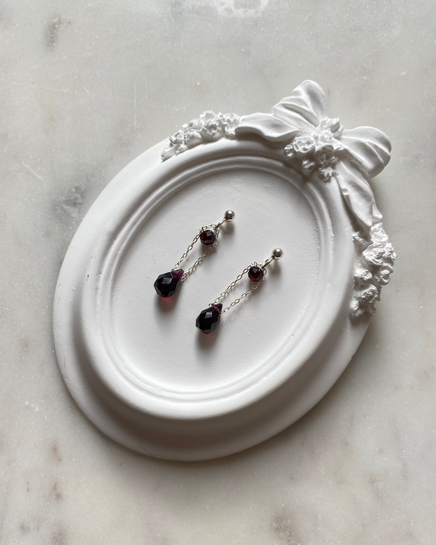 Kolczyki Garnet Teardrop II