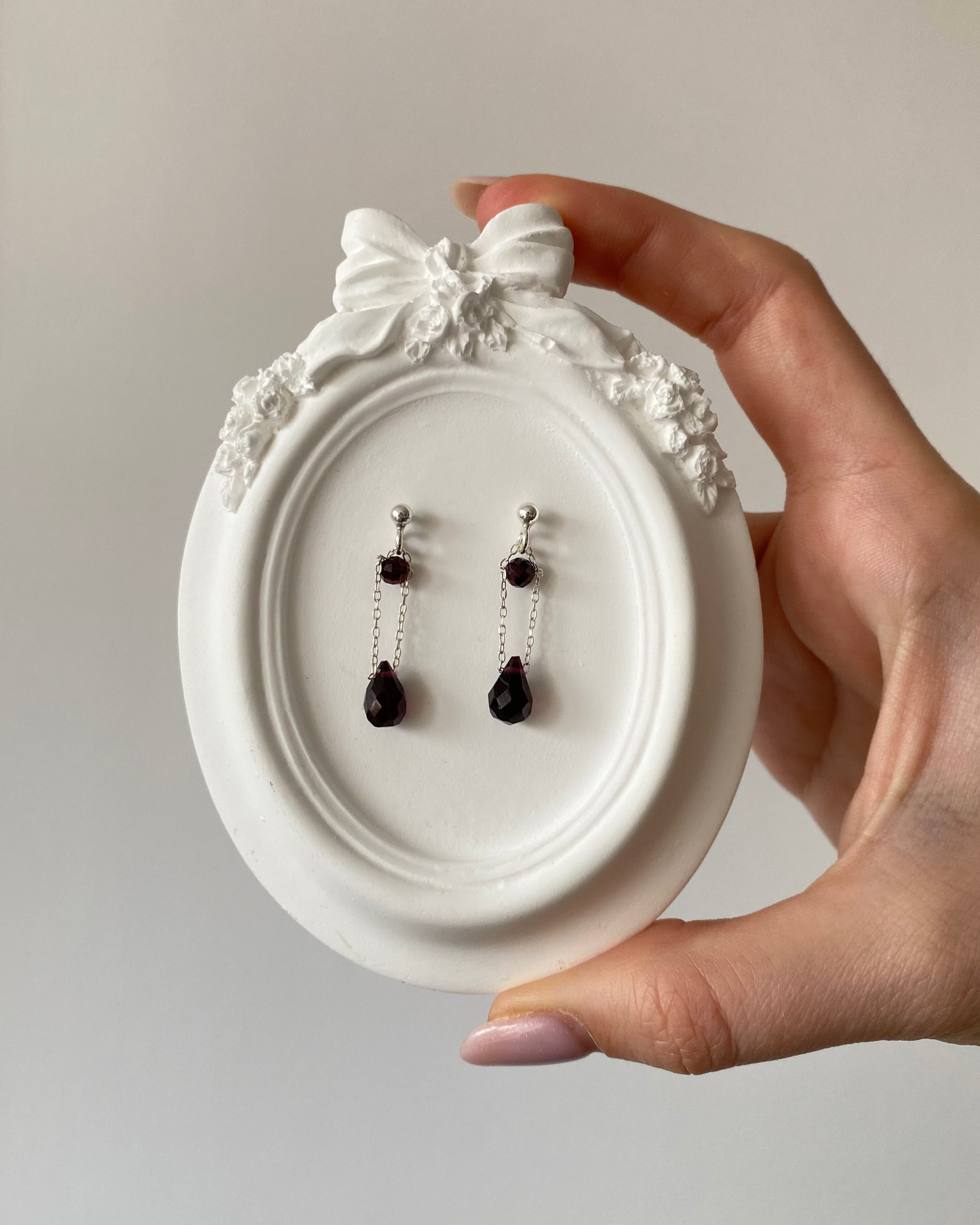 Kolczyki Garnet Teardrop II