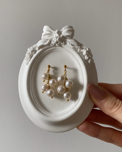 Kolczyki Pearl Cluster